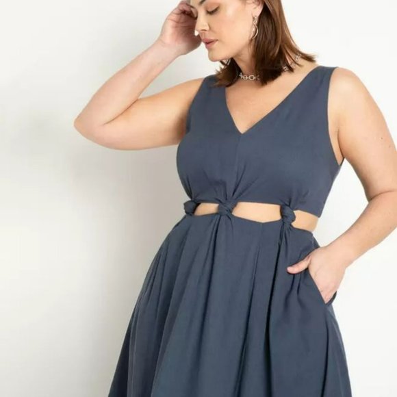 WARDROBEPOP Dresses & Skirts - ELOQUII Women's Knotted Bodice Dress